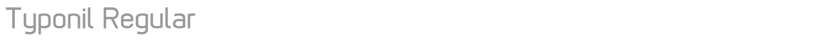 Typonil Regular font preview